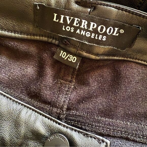 Liverpool Kennedy faux leather cropped pants - Picture 3 of 7